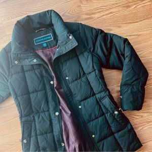 Tommy Hilfiger Long Black Puffer Coat